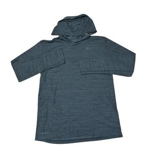 Nike Dri Fit‎ Long Sleeve Performance Lightweight Hoodie Dark Gray Medium